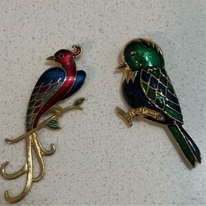 Vintage D’Orlan Bird Brooch Bundle